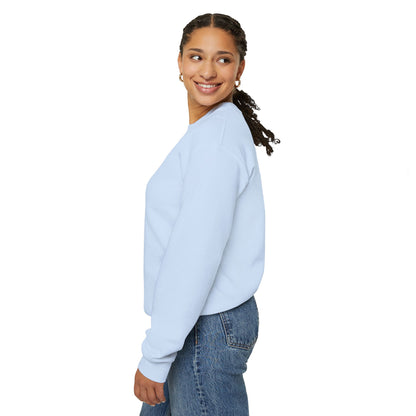 Sweat-shirt à col rond Zlash unisexe - bleu clair - logo noir