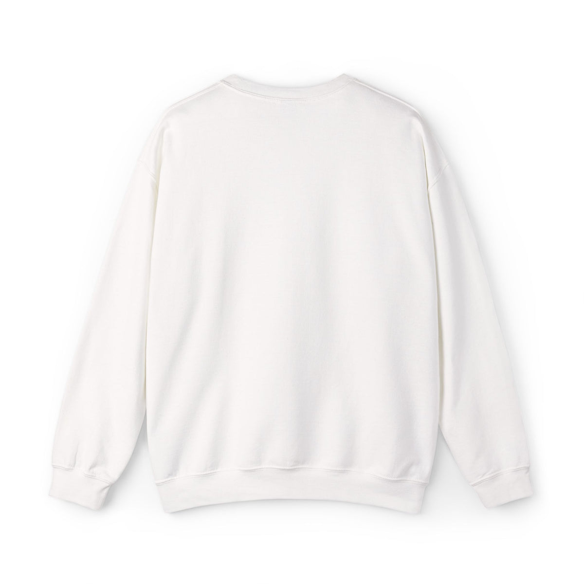 Sweat-shirt à col rond Zlash unisexe - blanc - logo noir