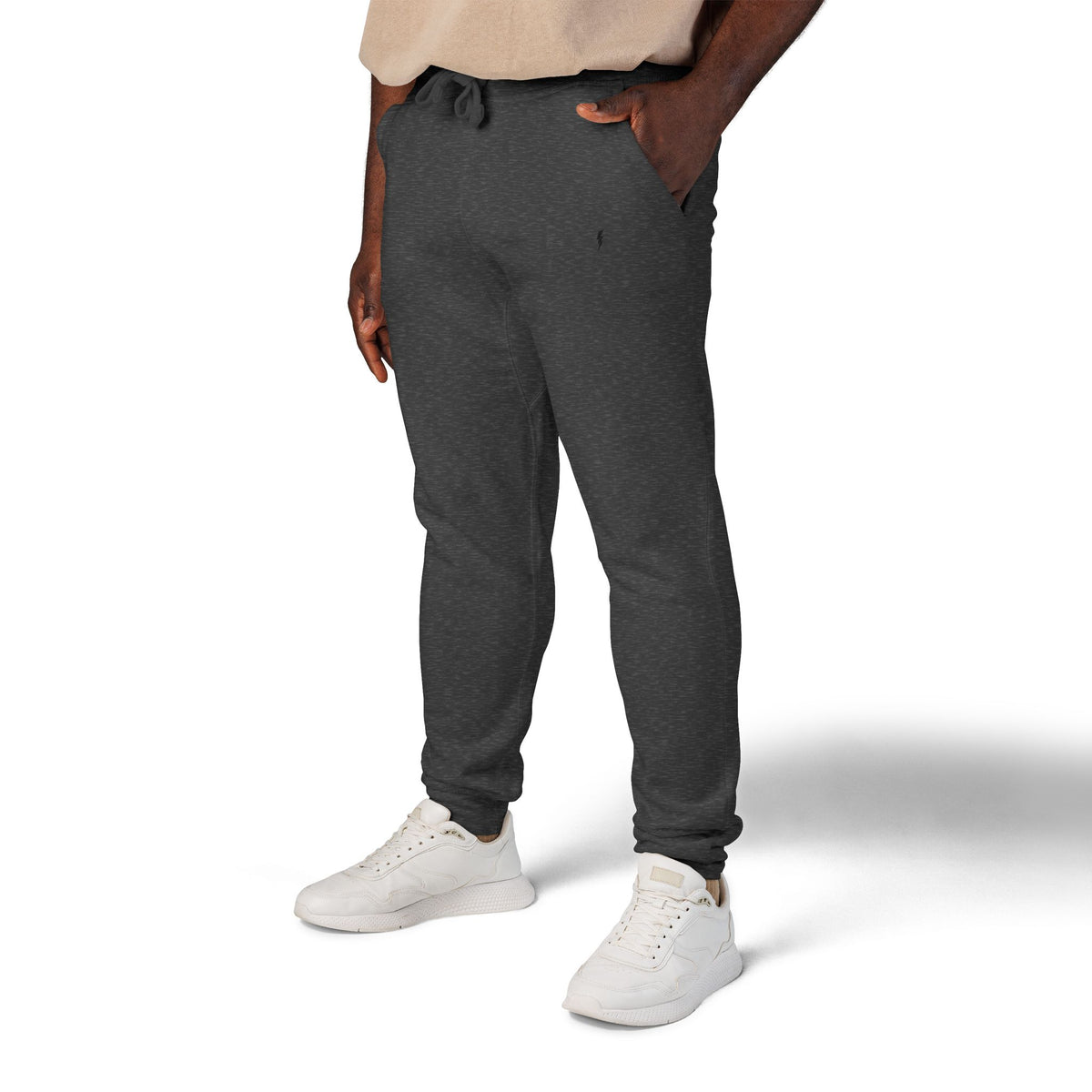 Jogging en polaire Zlash unisexe - gris anthracite - logo noir