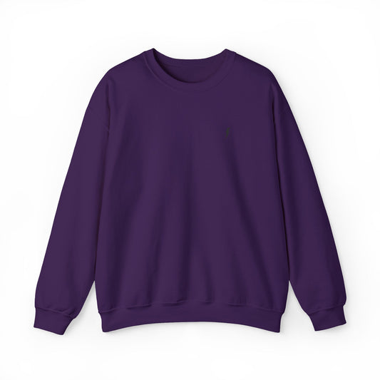 Sweat-shirt à col rond Zlash unisexe - violet - logo noir