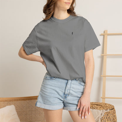 T-Shirt épais Zlash Femme - gris - logo noir