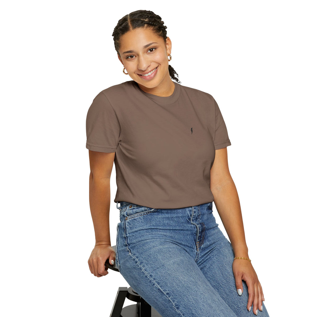 T-Shirt épais Zlash Femme - expresso - logo noir