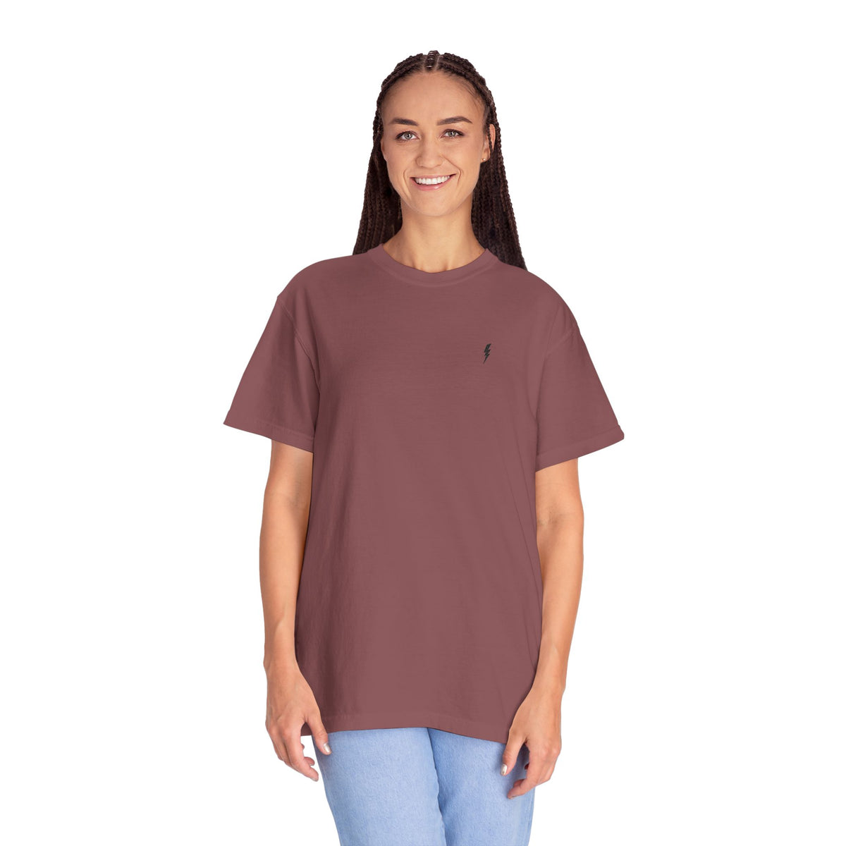 T-Shirt épais Zlash Femme - brique - logo noir