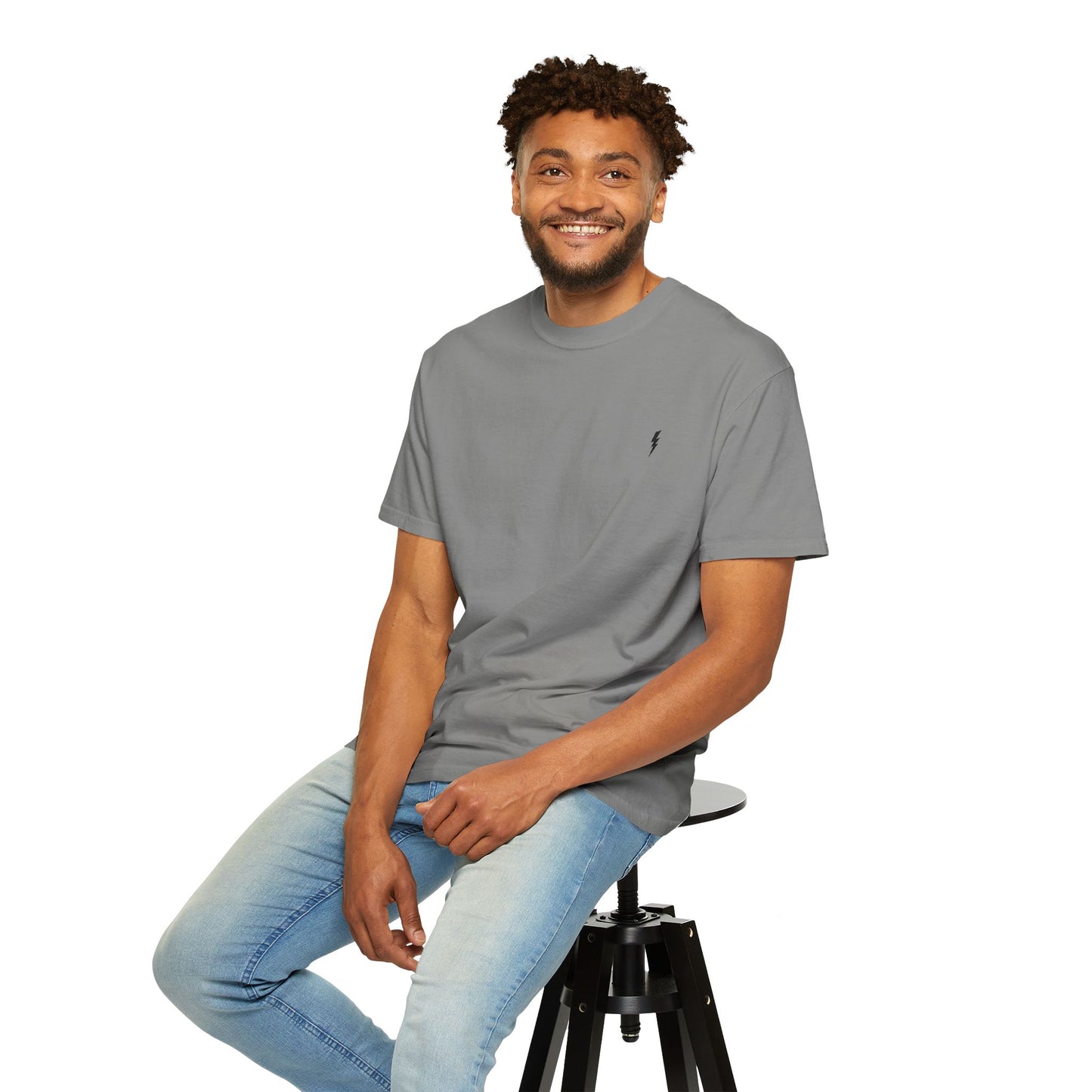 T-Shirt épais Zlash Homme - gris - logo noir
