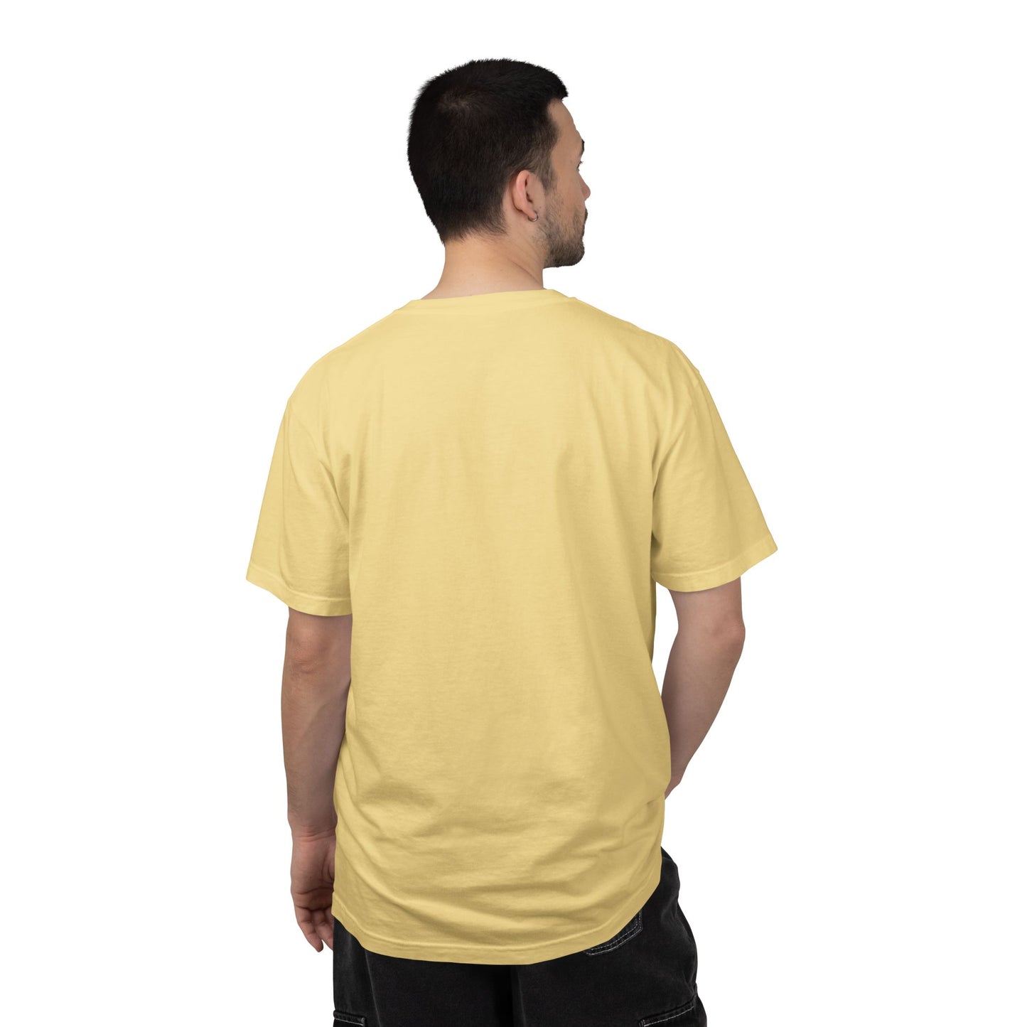 T-Shirt épais Zlash Homme - jaune beurre - logo noir