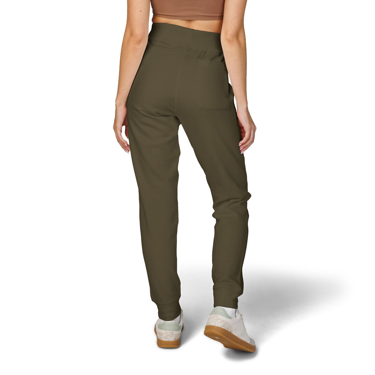 Jogging en polaire Zlash unisexe - vert militaire - logo noir
