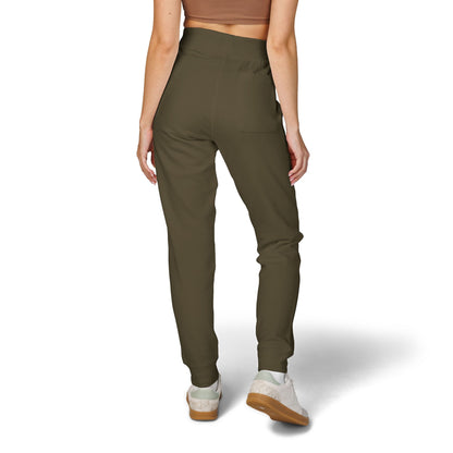 Jogging en polaire Zlash unisexe - vert militaire - logo noir