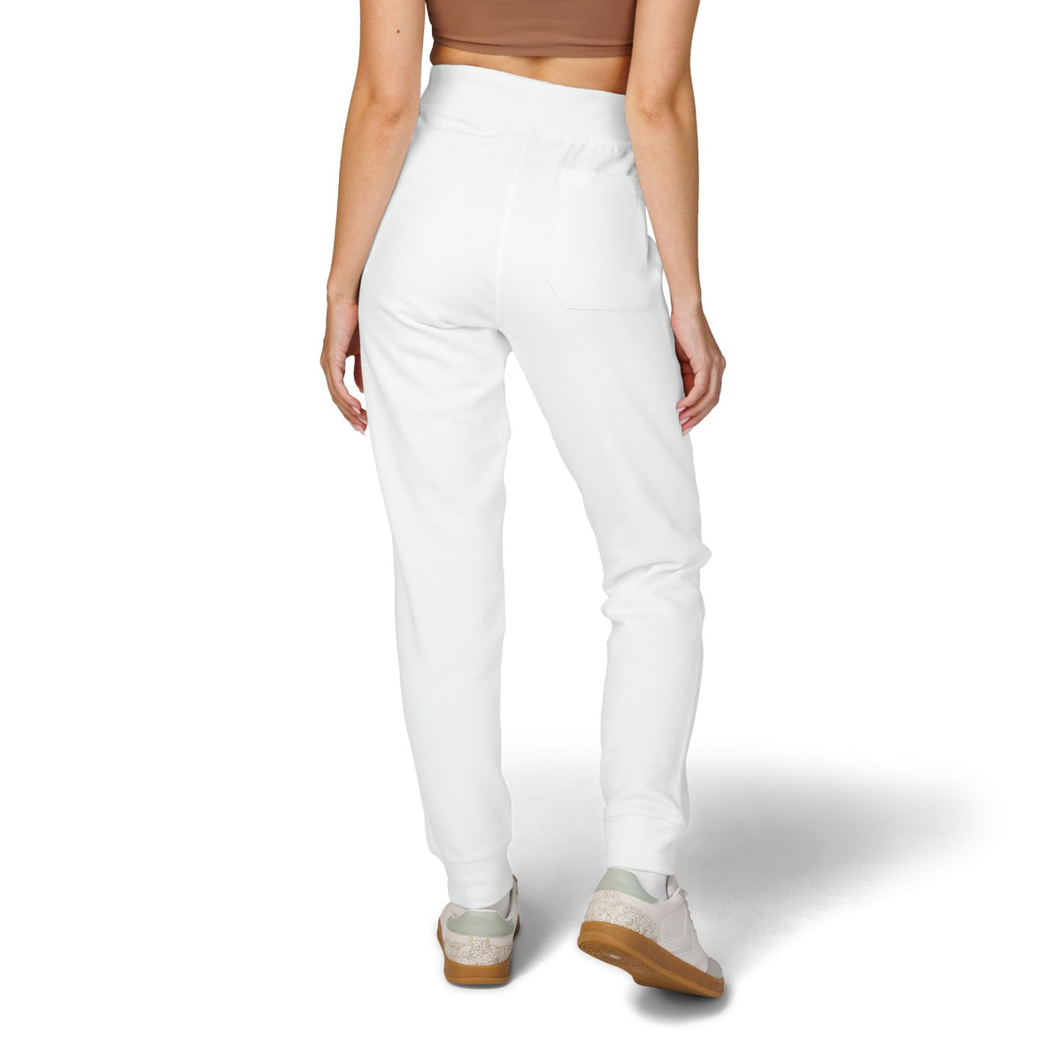 Jogging en polaire Zlash unisexe - blanc - logo noir