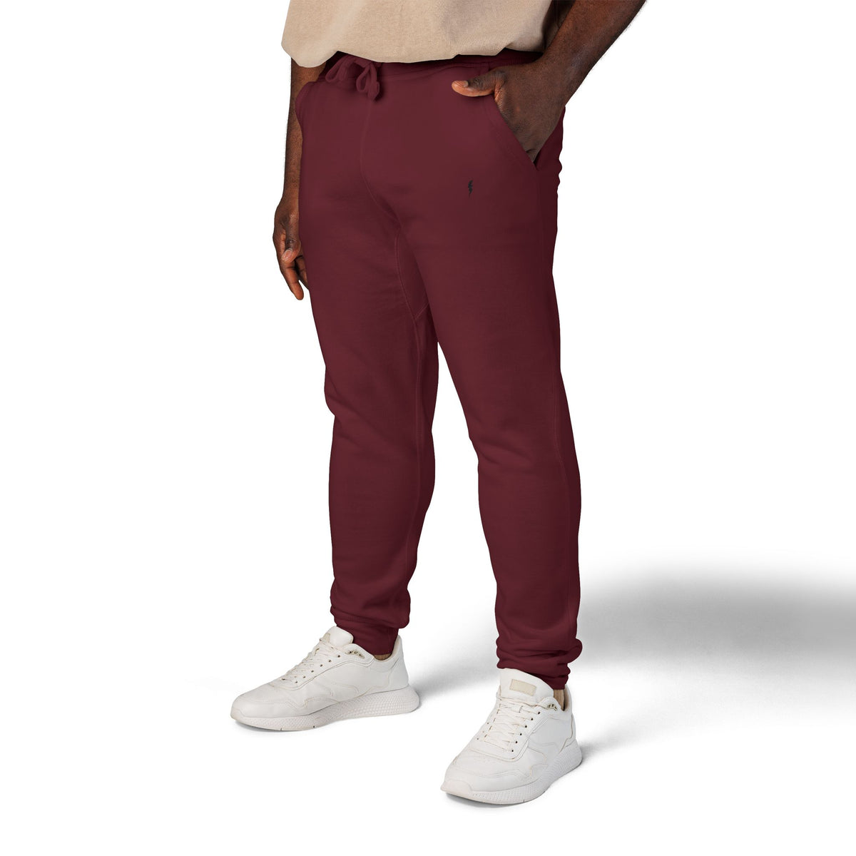 Jogging en polaire Zlash unisexe - bordeaux - logo noir
