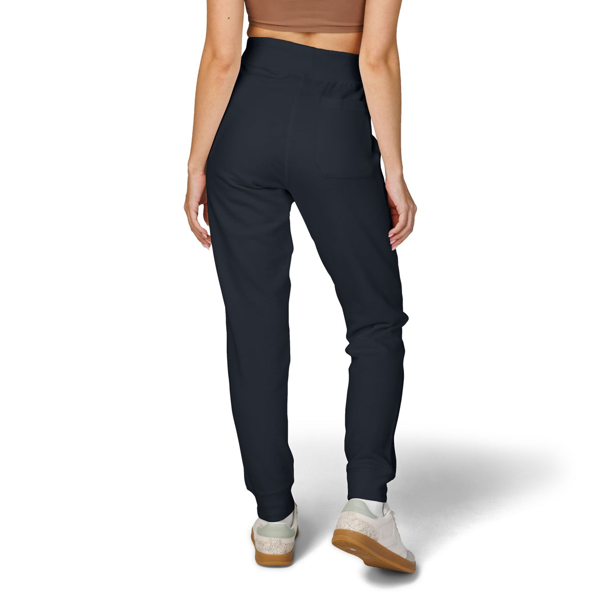 Jogging en polaire Zlash unisexe - bleu marine - logo noir
